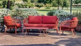 Комплект лаунж мебели Grattoni Elba Rope алюминий, роуп, олефин красный Фото 8