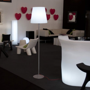 Торшер пластиковый SLIDE Ali Baba Steel Lighting сталь, полиэтилен белый Фото 6