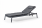 Лежак плетеный с матрасом Grattoni Atol алюминий, роуп, олефин антрацит, темно-серый, серый Фото 5