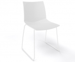 Стул пластиковый Gaber Kanvas S сталь, технополимер белый Фото 1