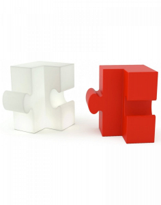 Светильник пластиковый Пазл SLIDE Puzzle Corner Lighting полиэтилен белый Фото 6
