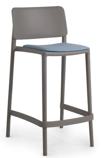 Стул полубарный пластиковый с обивкой Joy-S Bar Soft 65