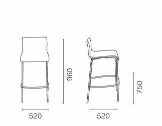 Стул барный с обивкой-thumbs-Фото3