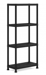 Стеллаж пластиковый KIS Shelf пластик черный Фото 1