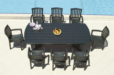 Стол пластиковый обеденный Siesta Garden Tables пластик зеленый Фото 5