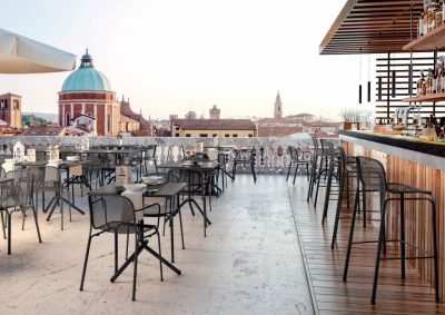 Кресло металлическое Colos Villa 2 нержавеющая сталь Фото 10