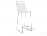 Стул пластиковый барный Gaber Akami ST 76 металл, технополимер белый Фото 1