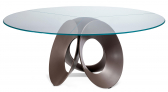 Стол стеклянный обеденный Arketipo Oracle металл, стекло Фото 1