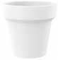 Кашпо пластиковое Arkema Pot S полиэтилен белый Фото 1