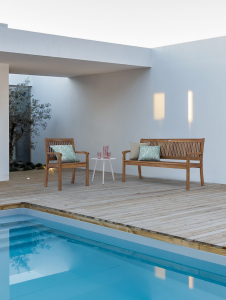 Скамейка деревянная трехместная Garden Relax Noemi Bench акация Фото 6