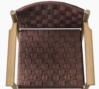 Кресло деревянное плетеное PEDRALI Griante тик, роуп натуральный, кофе Фото 9