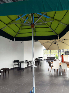 Зонт профессиональный 2.5х2.5 м Eden Garden Fiesole Split алюминий, акрил зеленый, салатовый Фото 5