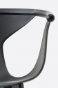 Кресло пластиковое PEDRALI Fox сталь, ясень, стеклопластик черный ясень, черный Фото 4