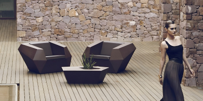Кресло пластиковое с подушкой Vondom Faz Basic полиэтилен, ткань Фото 18