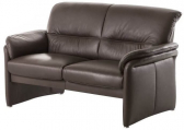 Диван прямой двухместный Профдиван Винстон дерево, металл, кожа коричневый Фото 1