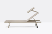 Шезлонг металлический с обивкой PEDRALI Rail 2 алюминий, нержавеющая сталь, текстилен песочный Фото 12