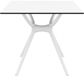 Стол пластиковый Air Table 80, белый, 800х800х740 мм
