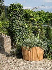 Кашпо деревянное Giardino Di Legno Tennis  тик Фото 4