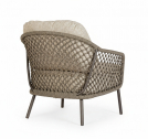 Кресло лаунж плетеное с подушками BIZZ Corbeta сталь, роуп, олефин Фото 5