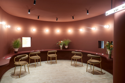 Кресло металлическое c обивкой Scab Design Koala Open сталь, технополимер, искусственная кожа охра, коричневый Фото 8