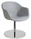 Кресло вращающееся c обивкой PAPATYA Globe-K M Soft сталь, стеклопластик, ткань Фото 1