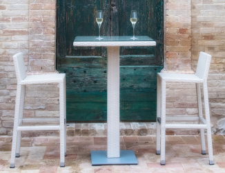 Cтол плетеный барный со стеклом-thumbs-Фото1