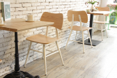 Стул деревянный Fenny Day 741 сталь, фанера дуба белый, бежевый Фото 6