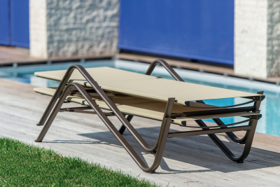 Шезлонг-лежак металлический EMU Holly сталь, emu-tex Фото 11