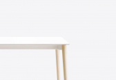 Стол ламинированный PEDRALI Malmo ясень, компакт-ламинат HPL беленый ясень, белый Фото 5