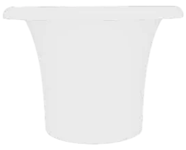 Кашпо пластиковое Arkema Tummy Vase полиэтилен белый Фото 1
