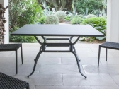 Стол металлический обеденный Unopiu Toscana железо графит Фото 7