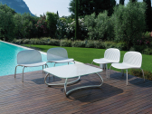 Кресло пластиковое для отдыха широкое Relax Nardi пластик, алюминий белый Фото 2
