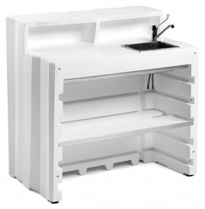 Frozen Desk Version 1 Стойка пластиковая барная с мойкой