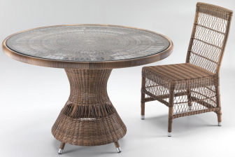 Стол плетеный со стеклом-thumbs-Фото1