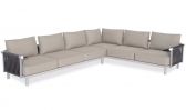 Диван угловой с подушками PAPATYA Breeze сталь, роуп, батилин Фото 4