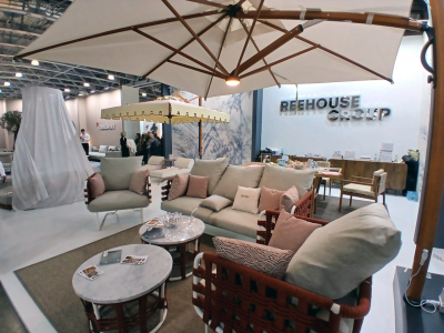 Кресло плетеное мягкое Rever Nido сталь, роуп, ткань Фото 13