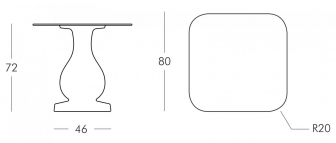 Стол обеденный из HPL пластика-thumbs-Фото3