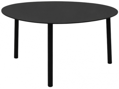 Столик металлический кофейный Grattoni Island алюминий черный Фото 1