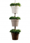 Набор пластиковых кашпо Rainbow Planter Set 3 Keter Rainbow Planter Set 3 полипропилен коричневый Фото 1