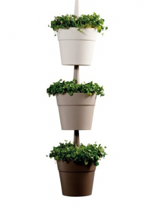 Набор пластиковых кашпо Rainbow Planter Set 3 Keter Rainbow Planter Set 3 полипропилен коричневый Фото 1