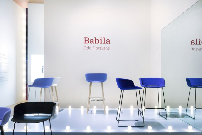 Стул барный с обивкой Babila