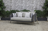 Комплект плетеной мебели Tagliamento Jura акация, алюминий, искусственный ротанг, полиэстер серый, натуральный Фото 11
