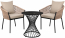 Комплект плетеной мебели ReeHouse Patio алюминий, искусственный ротанг, олефин, компакт-ламинат HPL ирбис, бежевый, найтстоун Фото 2