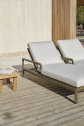 Лежак плетеный с подушками POINT Heritage алюминий, искусственный ротанг, ткань серый Фото 5