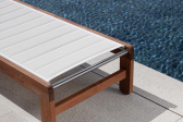 Лежак деревянный Atmosphera Dakota тик, сталь, текстилен Фото 6