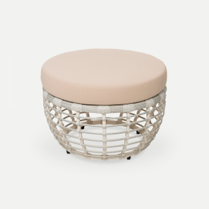 Комплект плетеной мебели ReeHouse Lotus алюминий, искусственный ротанг, олефин, стекло доминикана, бежевый, белый сатин Фото 19