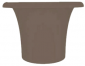 Кашпо пластиковое Arkema Tummy Vase полиэтилен тортора Фото 1
