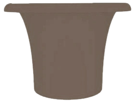 Кашпо пластиковое Arkema Tummy Vase полиэтилен тортора Фото 1