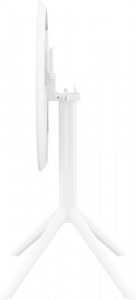 Стол пластиковый складной Siesta Contract Sky Folding Table 60 сталь, пластик белый Фото 7