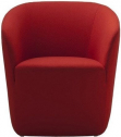 Кресло с обивкой Профдиван Ингрид дерево, металл, ткань красный Фото 1